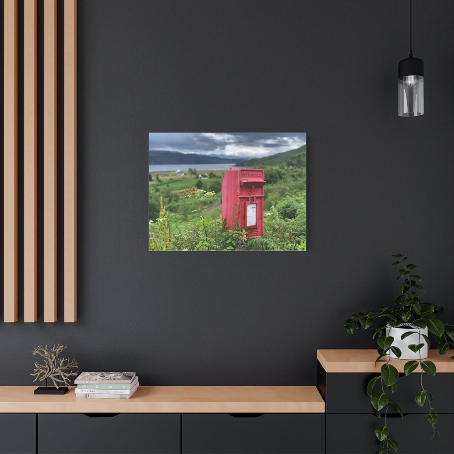 Skye Post Box, Scottish Highlands – Canvas Print by Fergus King
