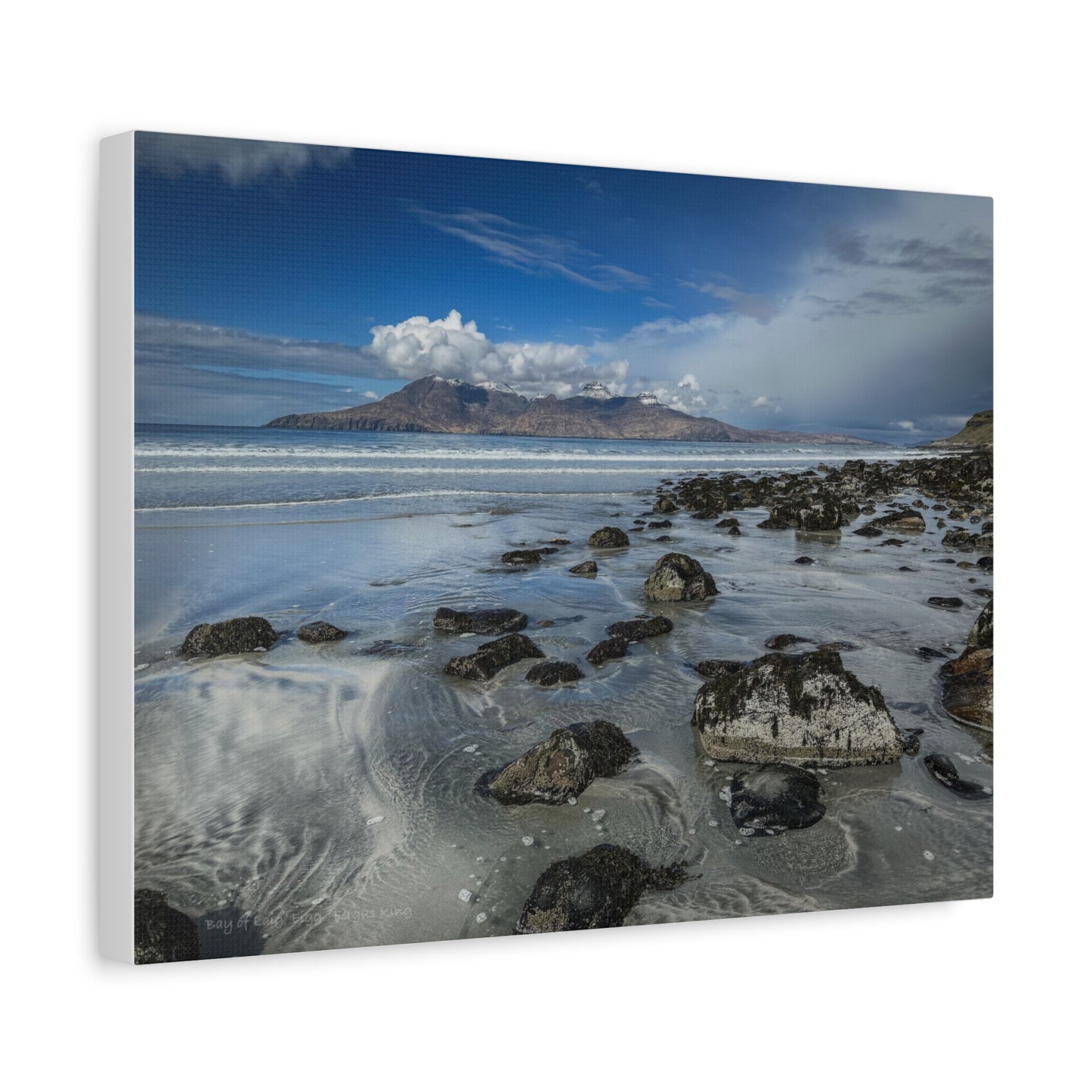 Bay of Laig, Isle of Eigg Canvas Print – By Photographer Fergus King