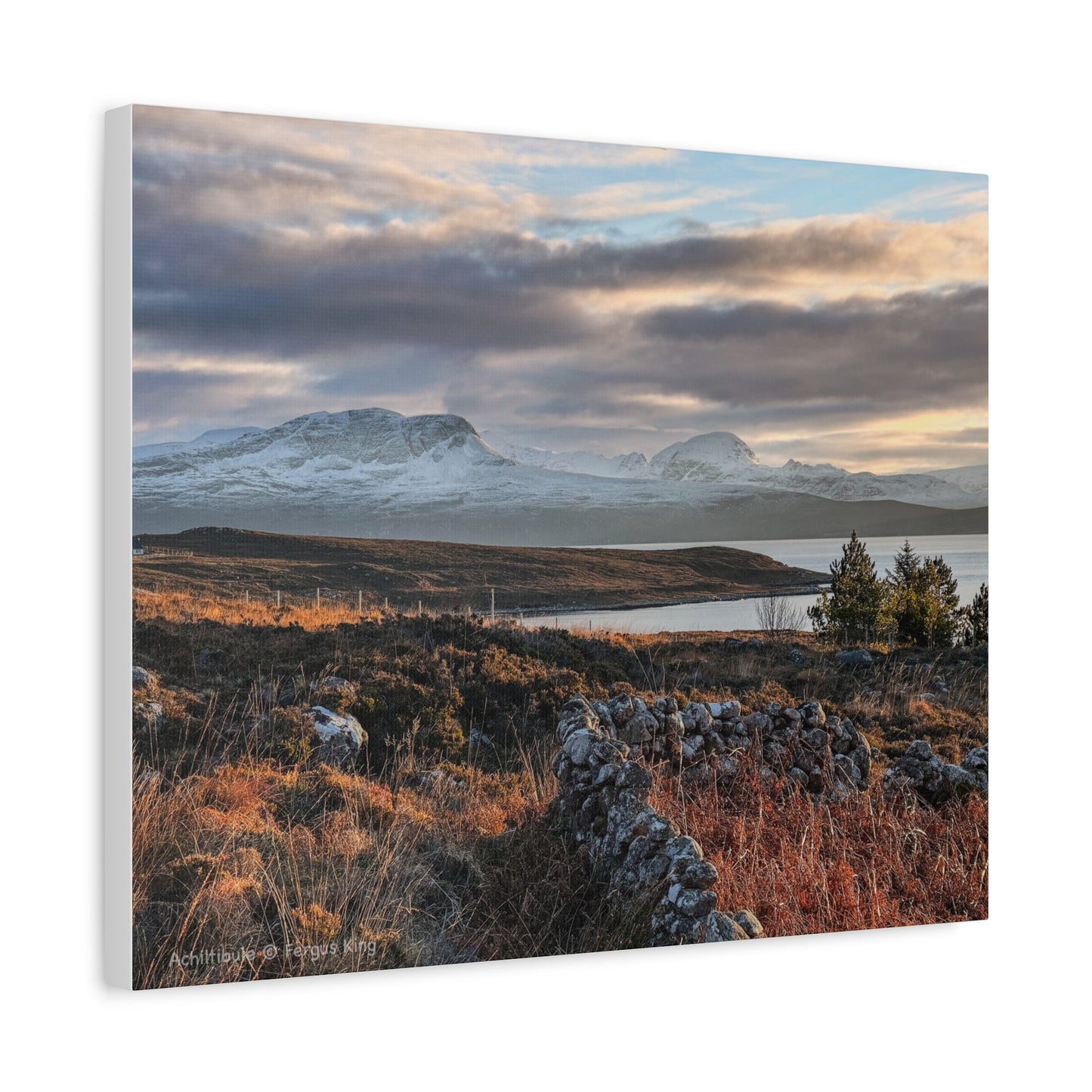 Achiltibuie Canvas Print – Scottish Highlands Wall Art by Photographer Fergus King