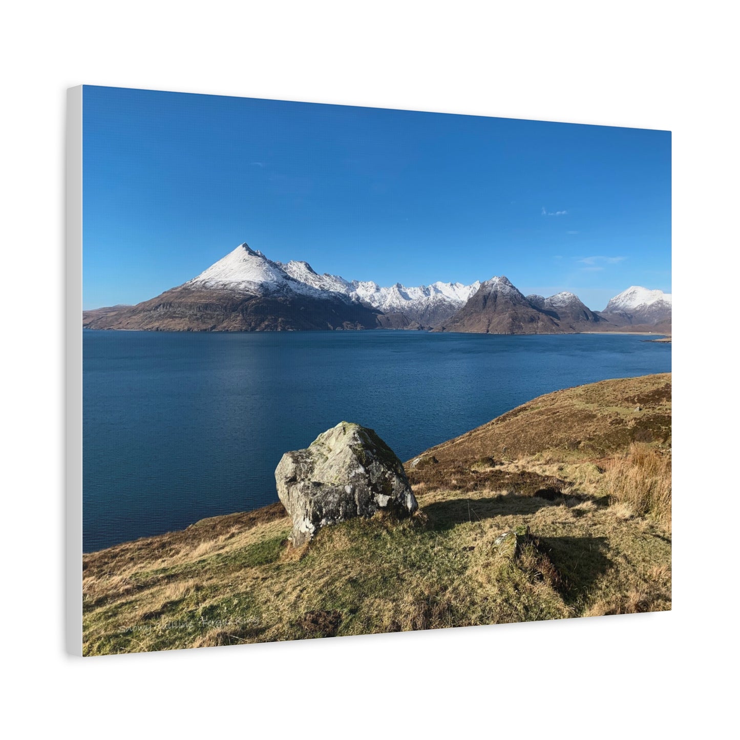 Snowy Cuillins, Isle of Skye – Canvas Print by Fergus King