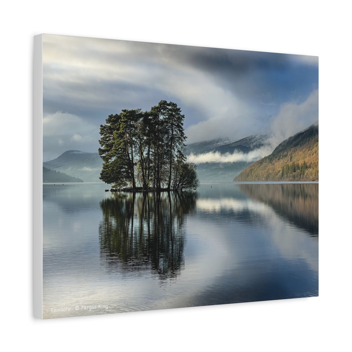 Kenmore Canvas Print – Scottish Loch Landscape Wall Art by Photographer Fergus King