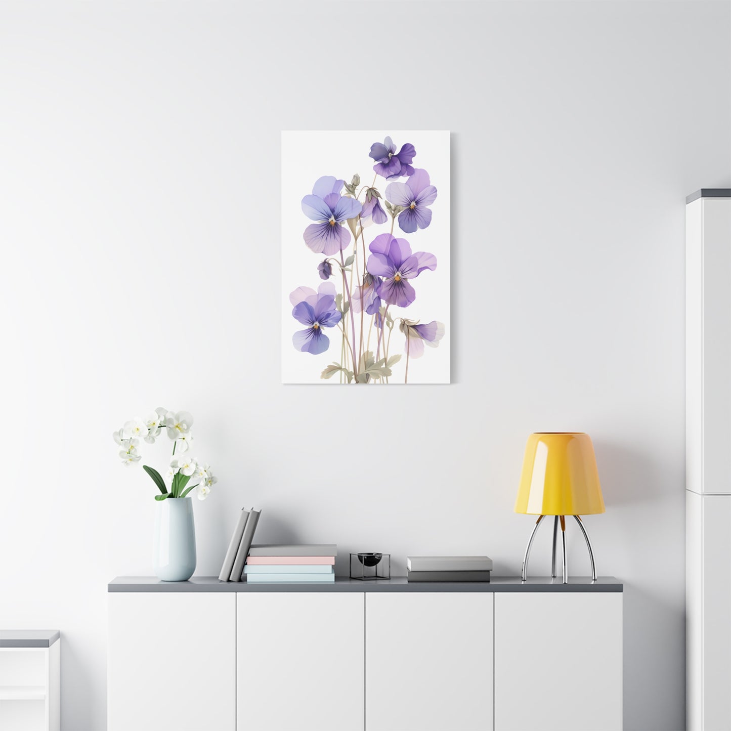 Lavender Whisper — Blue Purple Floral Botanical Print