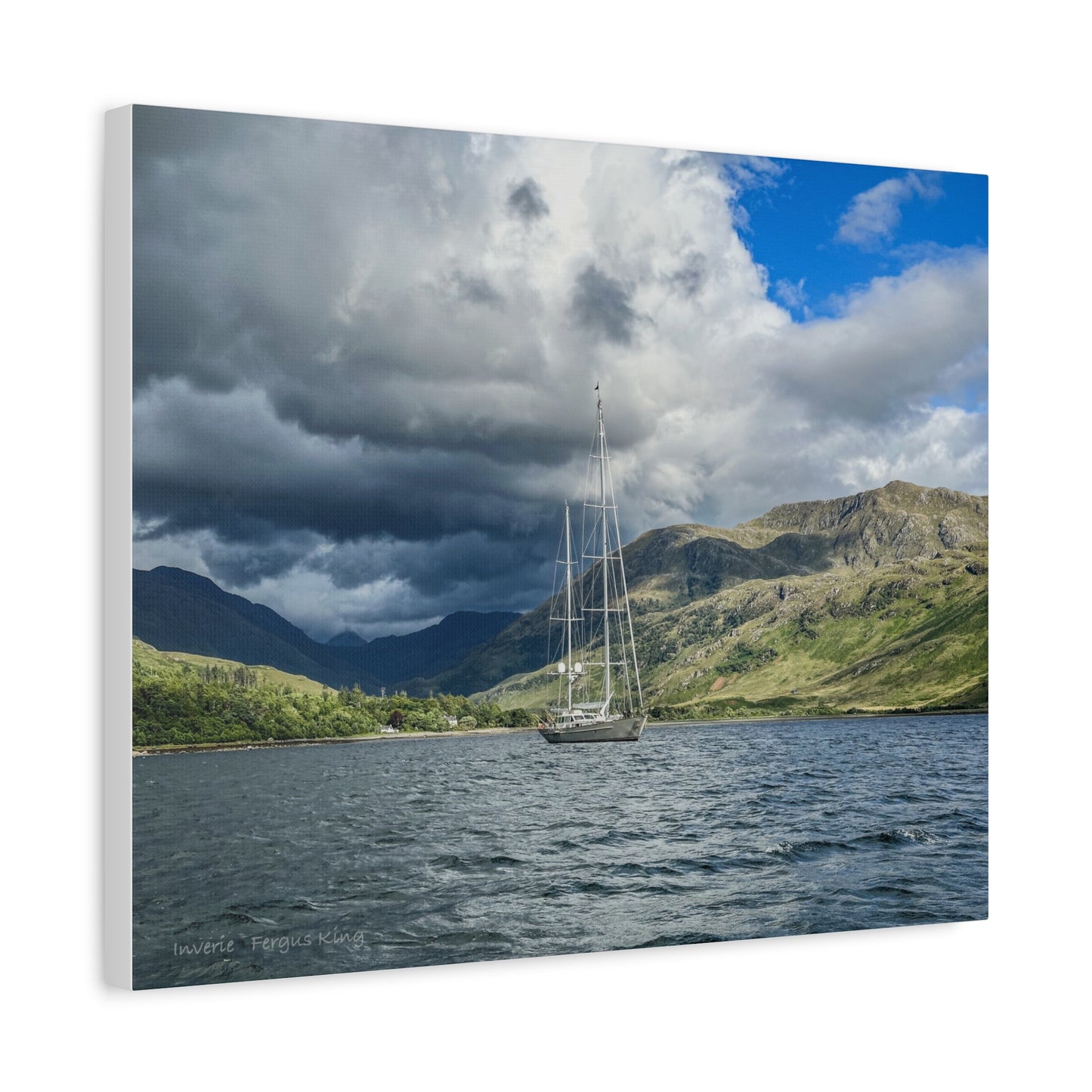 Inverie Sailboat canvas print – By photographer Fergus King