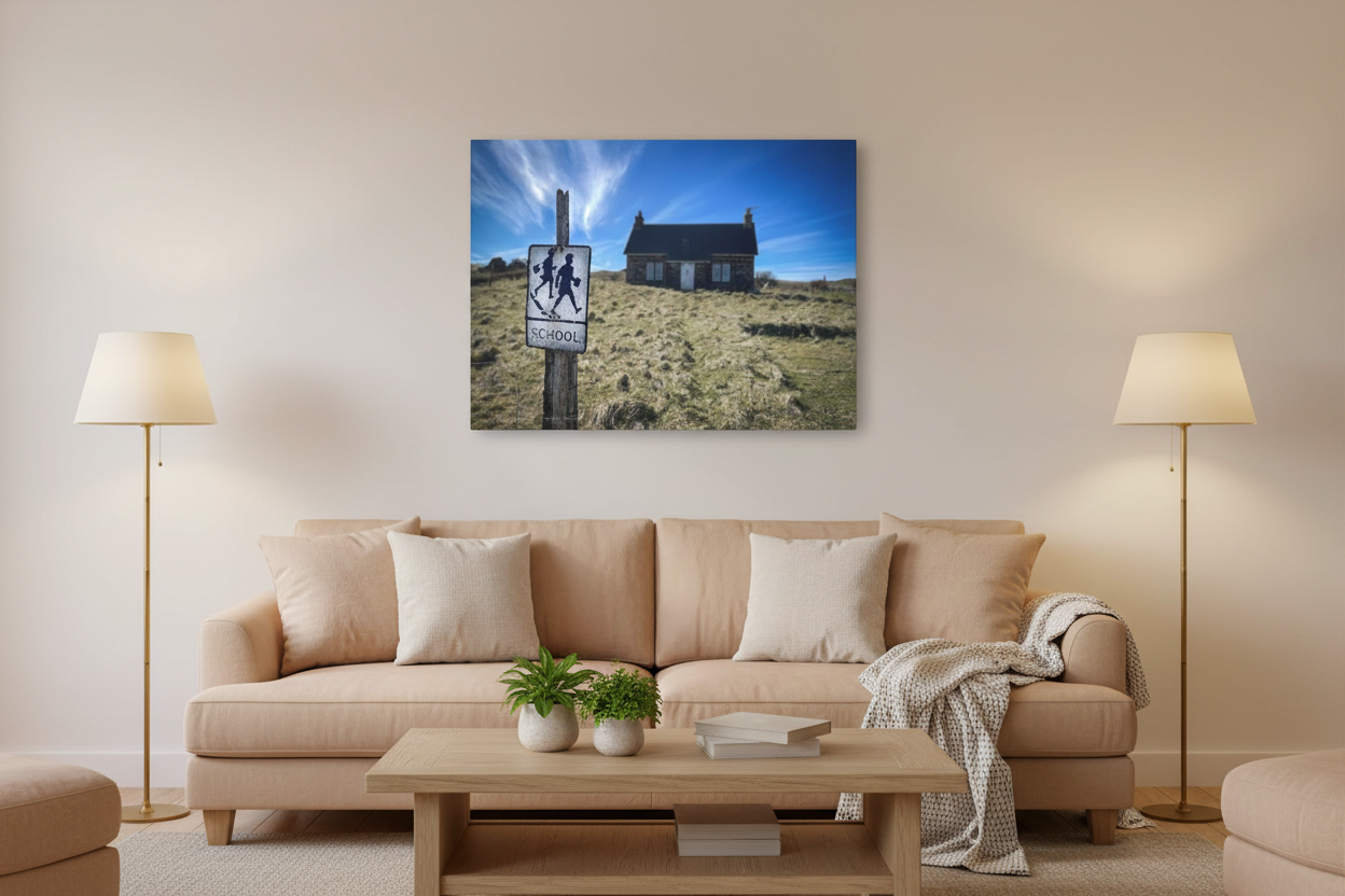 Canna School canvas print – By photographer Fergus King