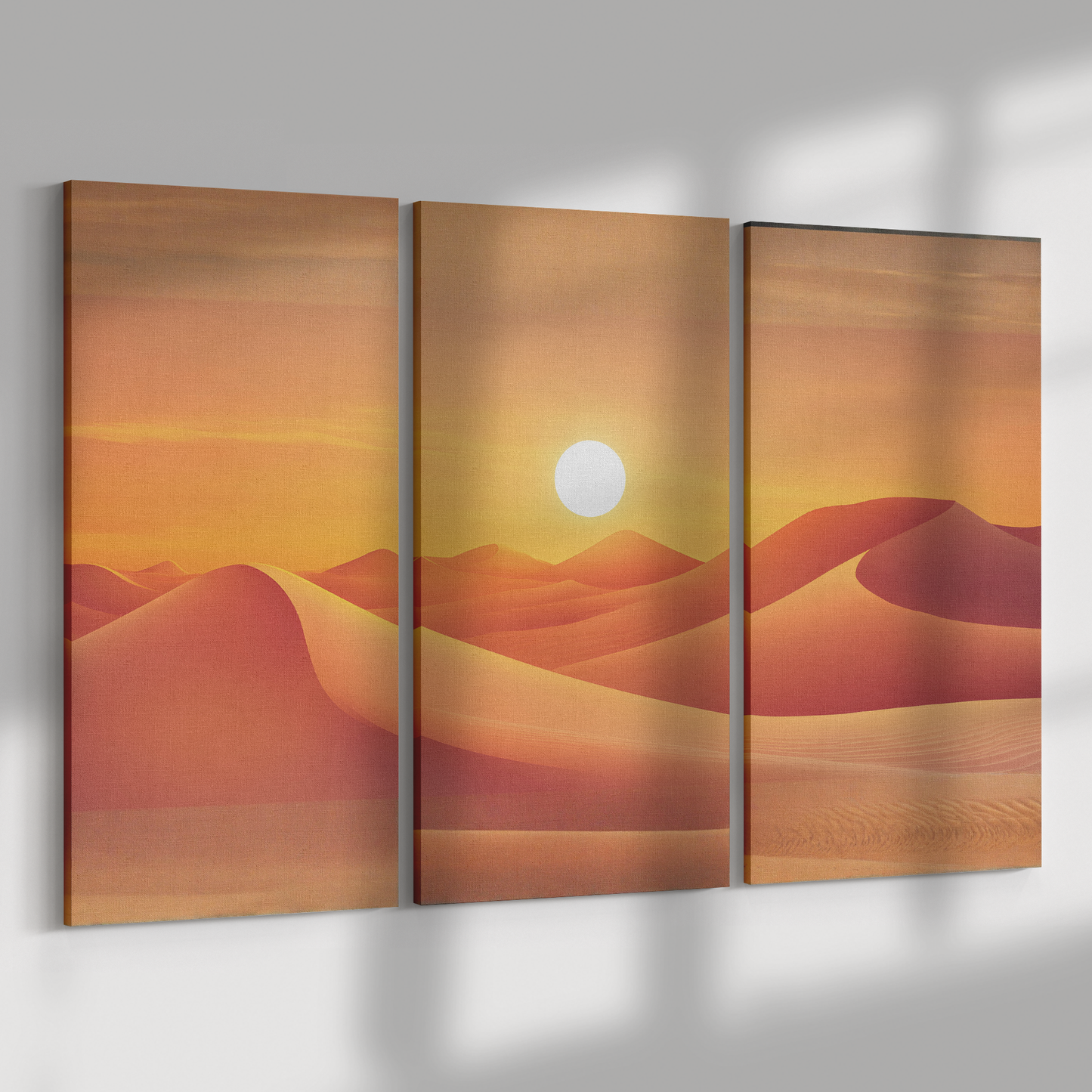 3 piece Sahara Desert Art
