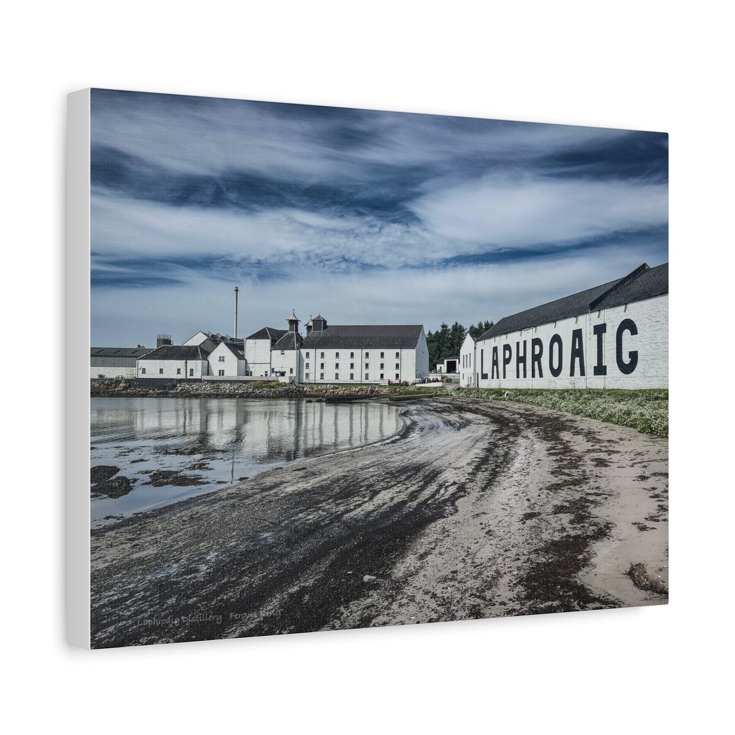 Laphroaig Distillery Canvas Print – By Photographer Fergus King
