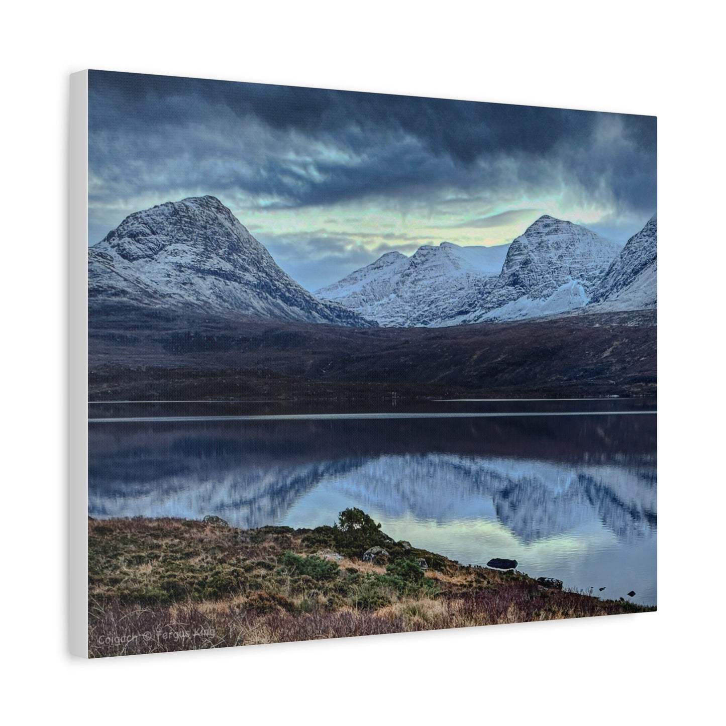 Coigach Canvas Print – Scottish Highlands Wall Art by Photographer Fergus King