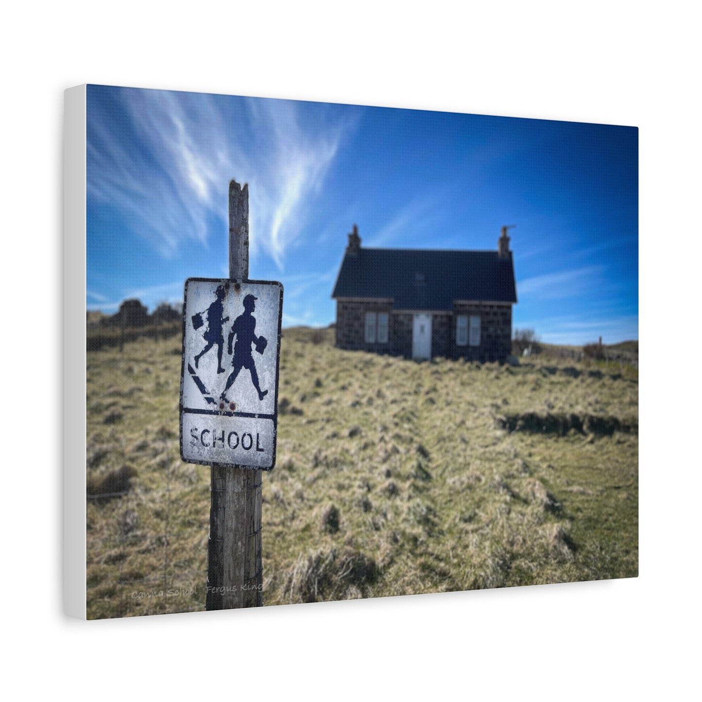 Canna School canvas print – By photographer Fergus King