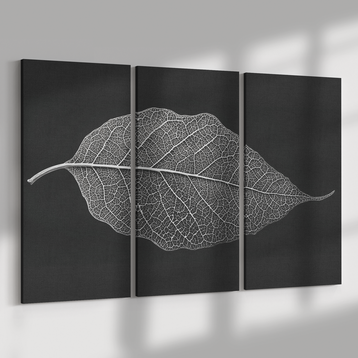 Simple 3 Pieces Leaf Art Canvas