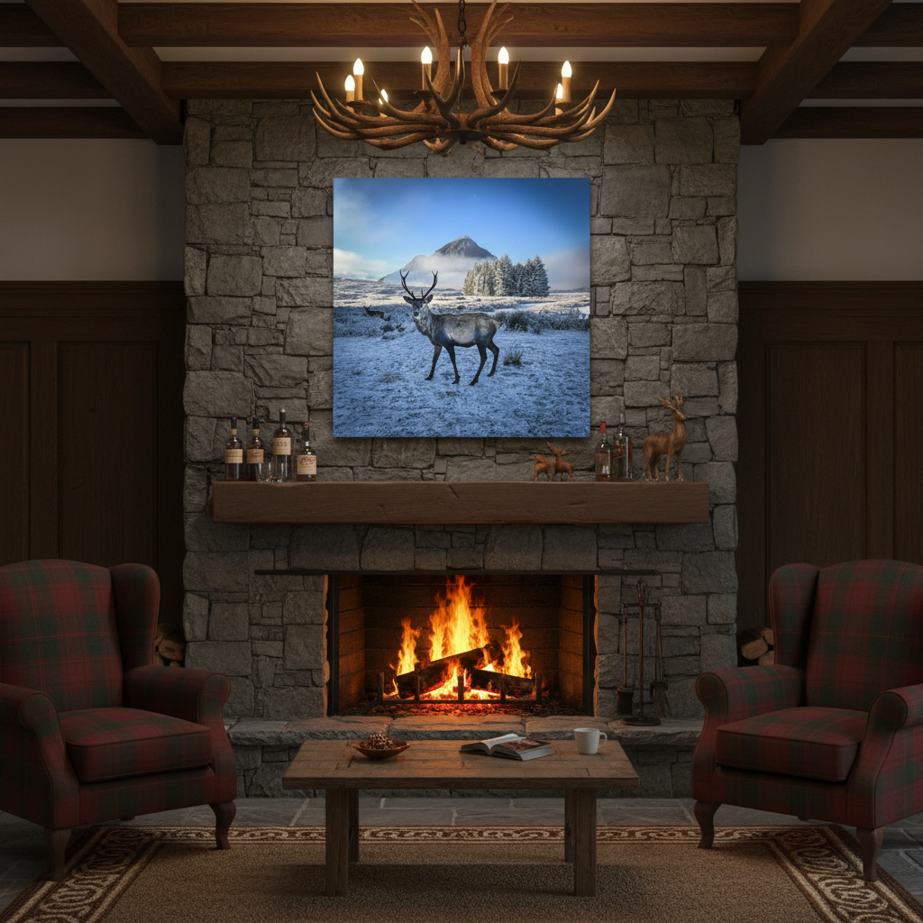 Glen Coe Stag Canvas Print – By Photographer Fergus King
