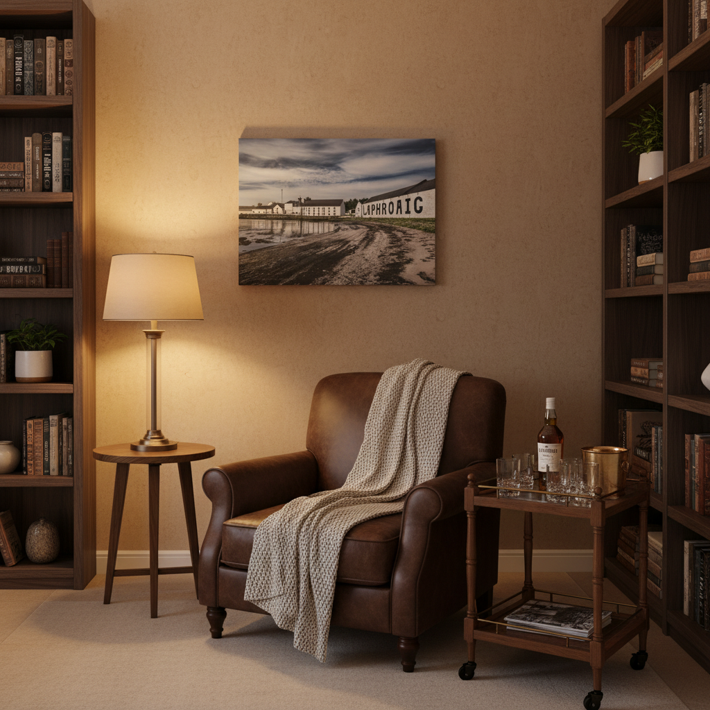 Laphroaig Distillery Canvas Print – By Photographer Fergus King