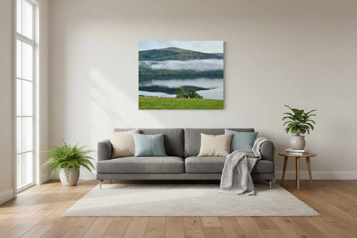 Loch Tay Clouds – Scottish Landscape Canvas Print by Fergus King
