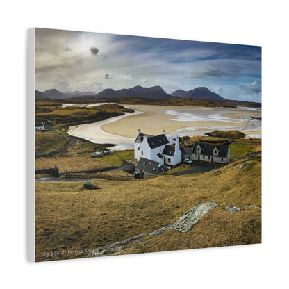 Uig Bay Canvas Print – Scottish Coastal Wall Art by Photographer Fergus King