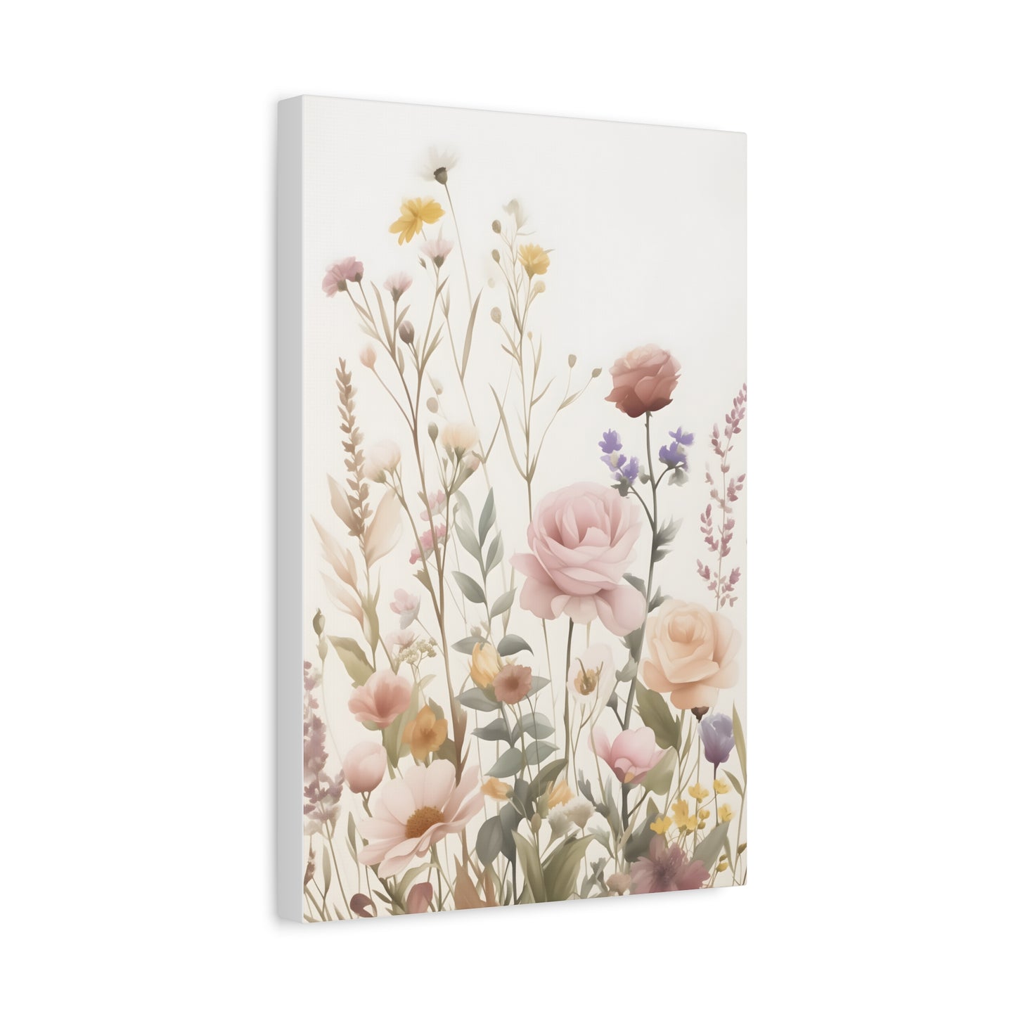 Floral Canvas Wall Art, Home Decor, Rustic Art