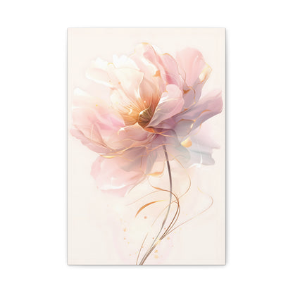 Ethereal Peony Floral Painting, Wall Art Gift for Garden Lovers