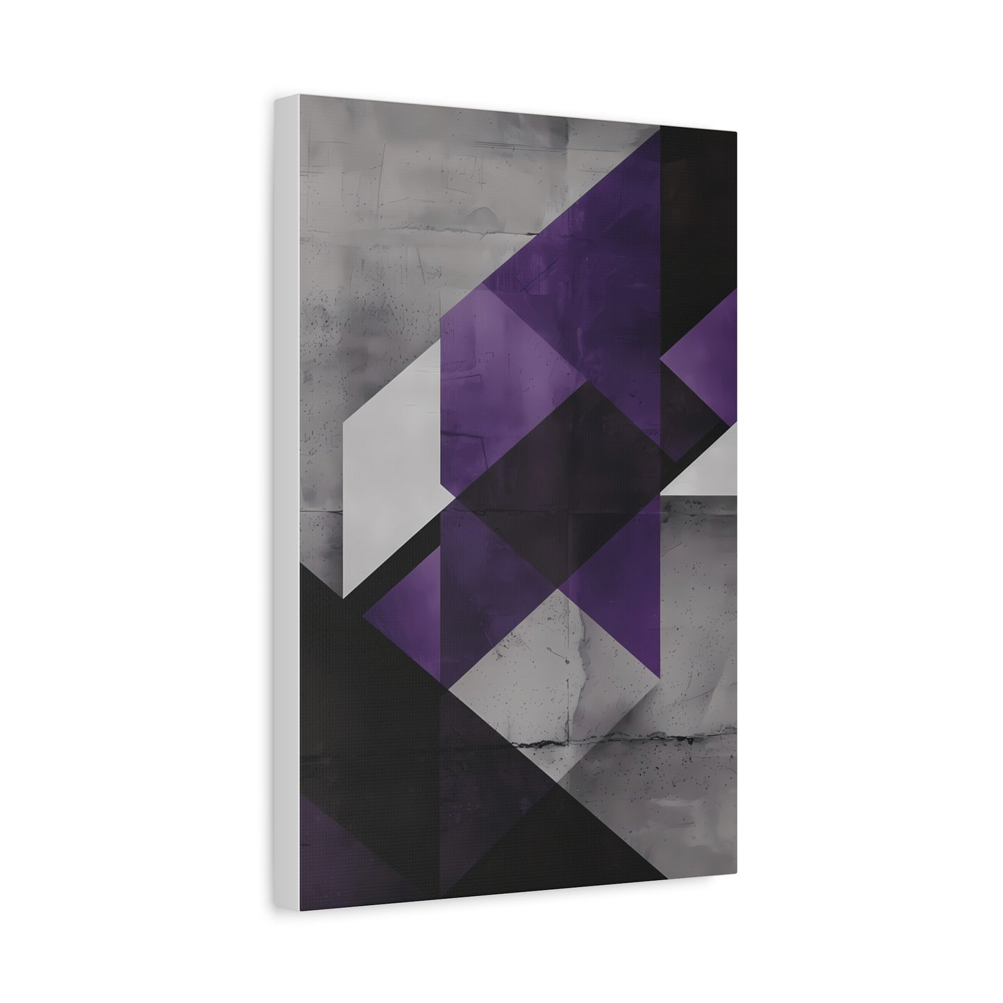 Violet Axis — Abstract Geometric Wall Art