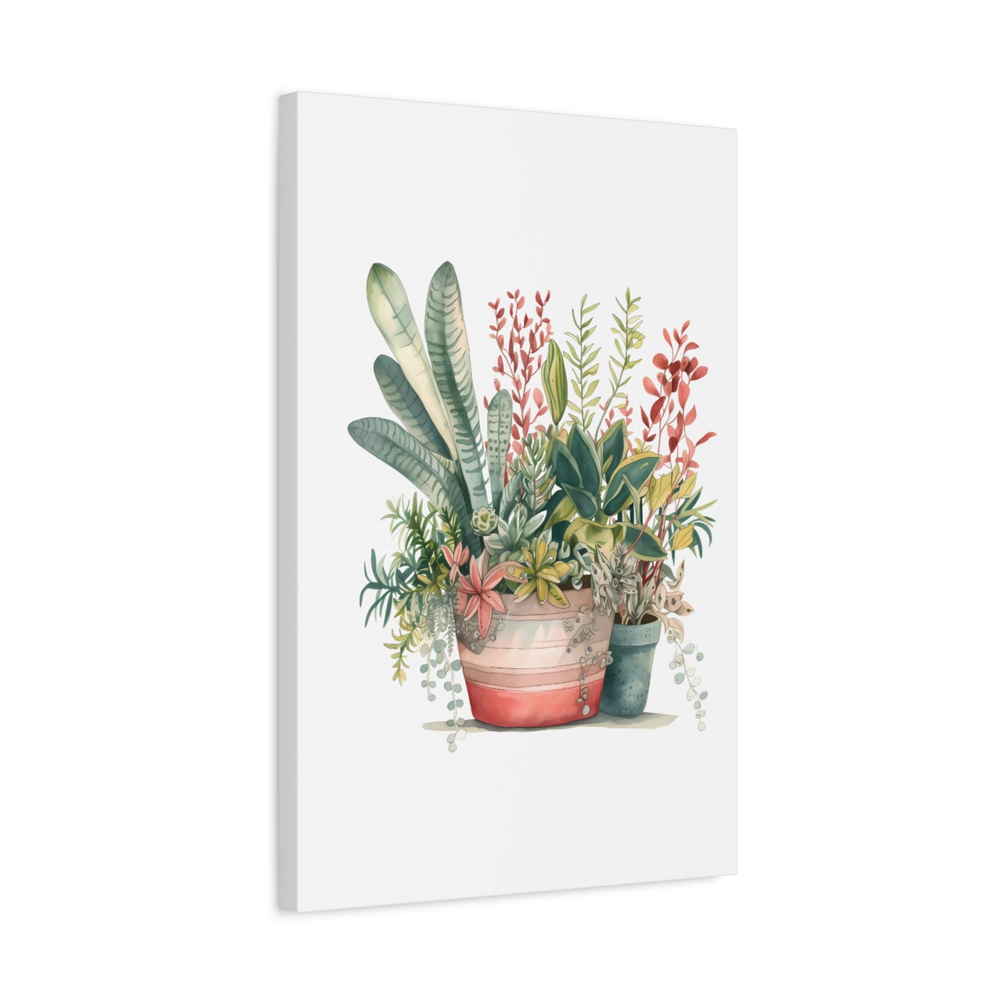 Blooming Botanicals — Watercolor Potted Plant Wall Art