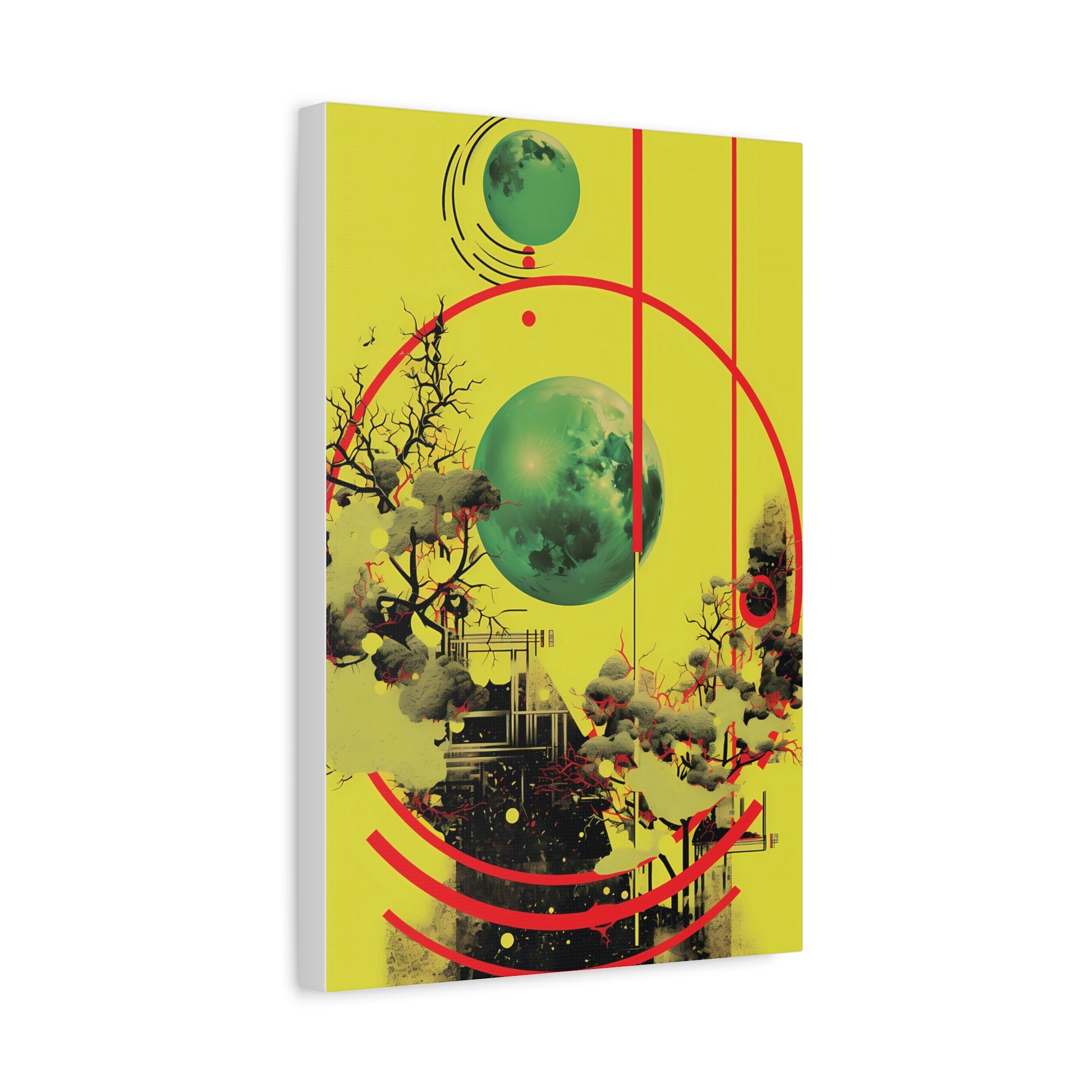 Abstract Wall Art Print, Colorful Canvas Decor