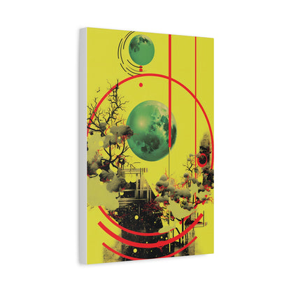 Abstract Wall Art Print, Colorful Canvas Decor