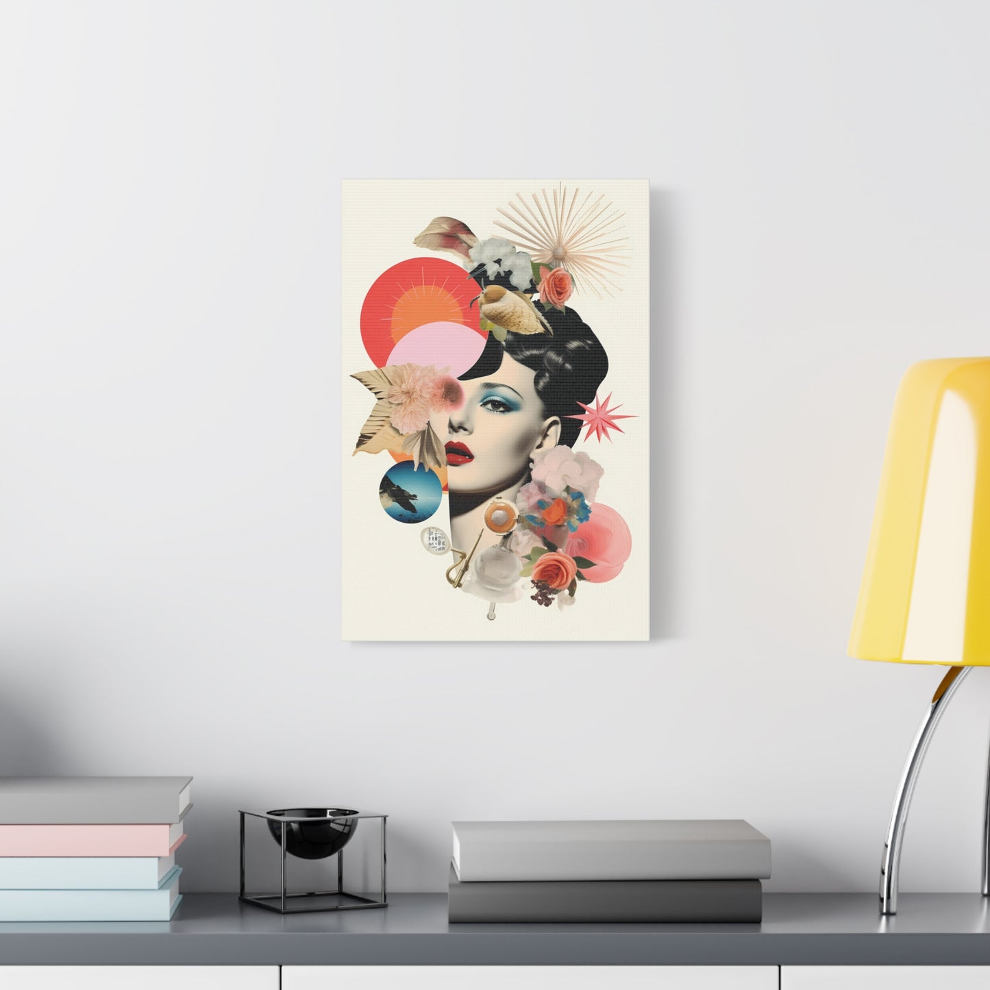 Elegant Feminine Wall Art - Matte Canvas Decor