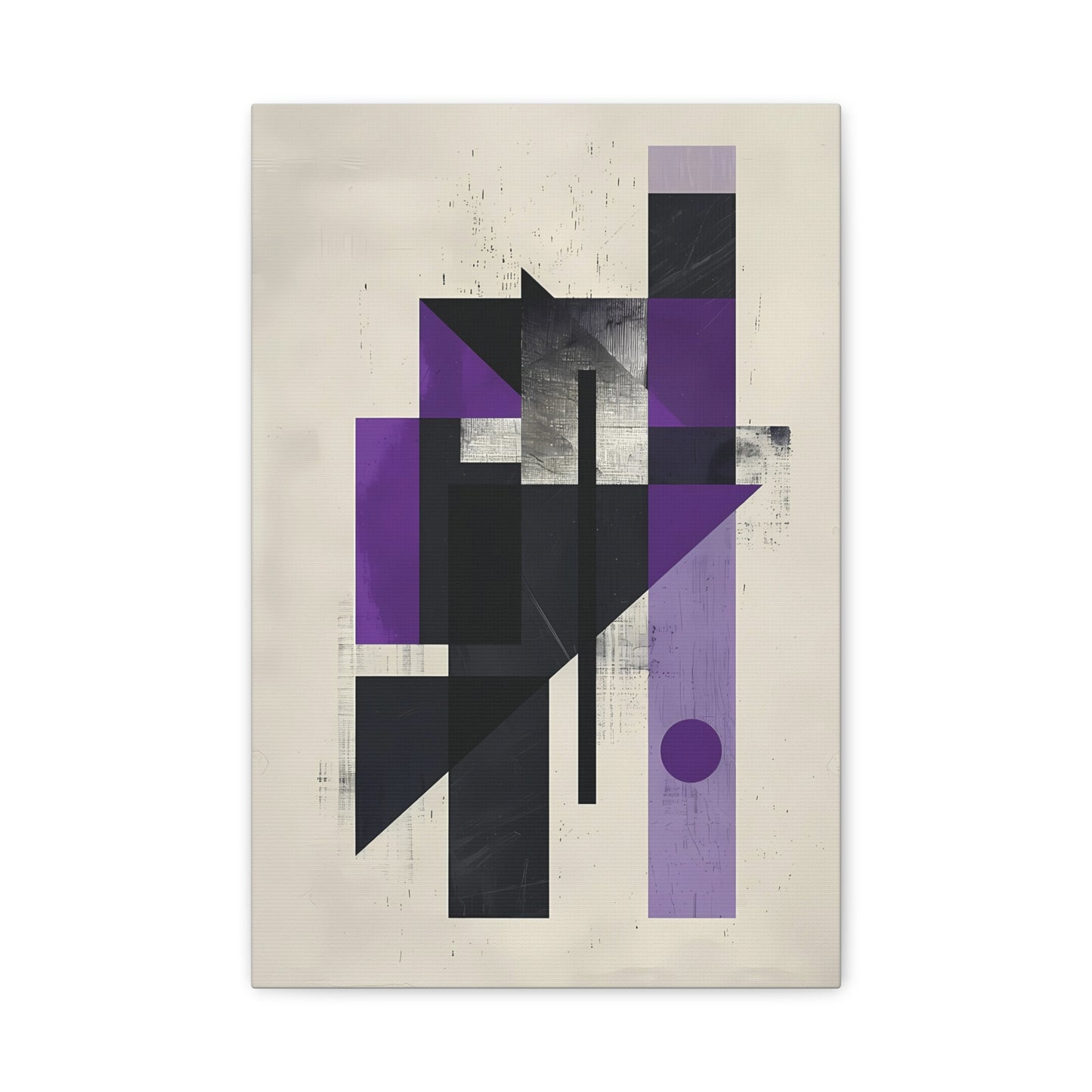 Structured Silence — Geometric Abstract Wall Art