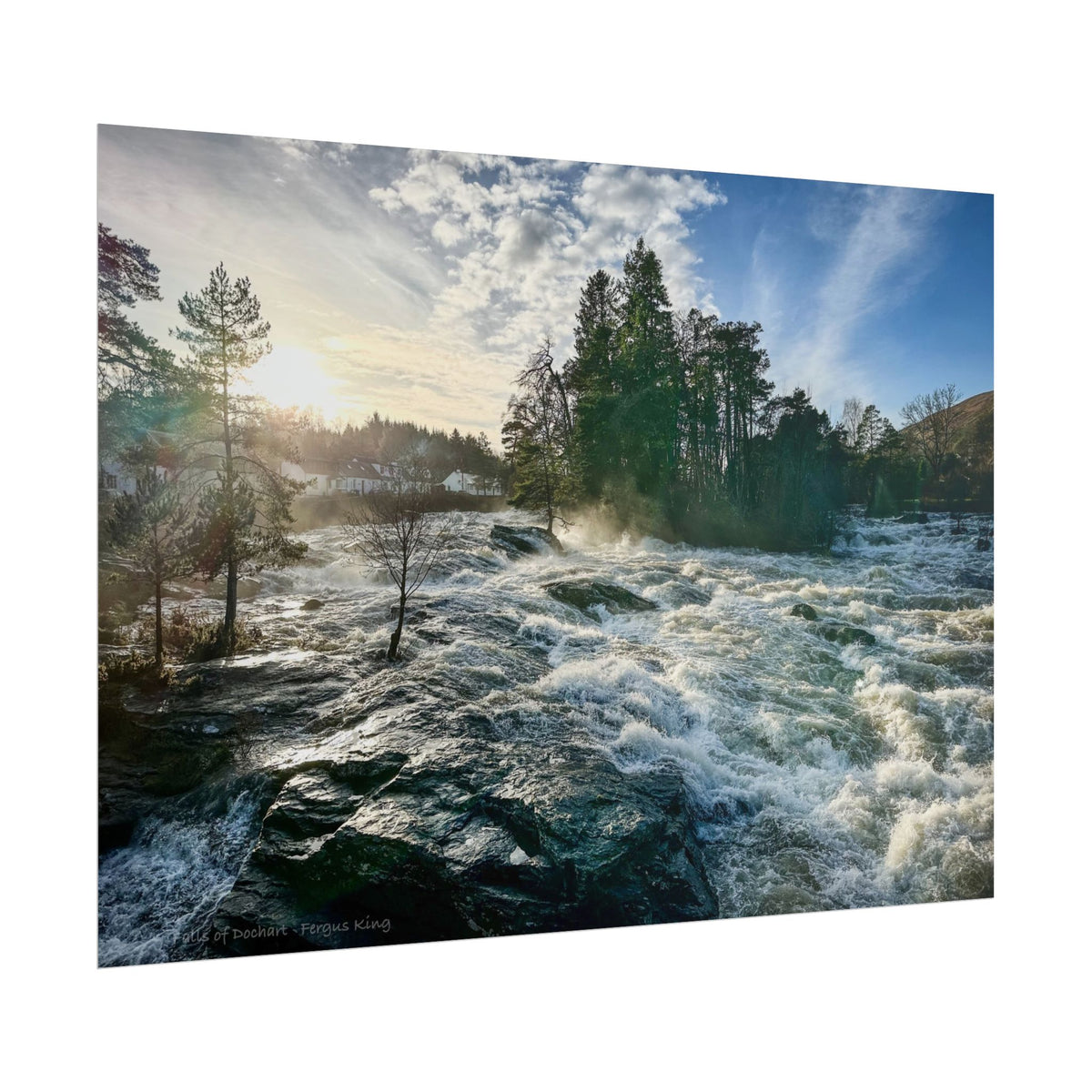 Falls of Dochart Fine Art Print by Photographer Fergus King