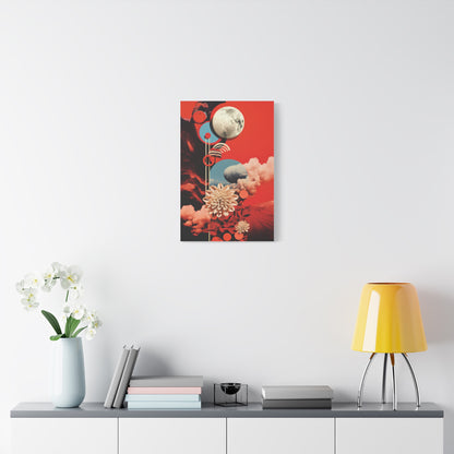 Floral Abstract Wall Art Canvas, Modern Home Decor