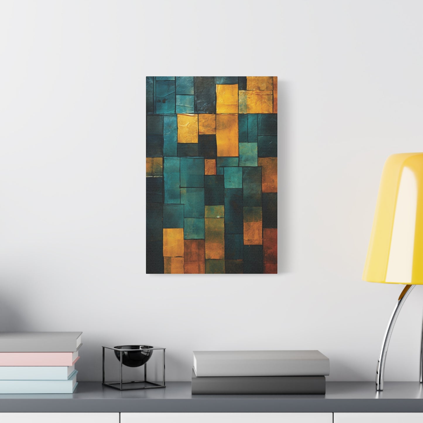 Colorful Abstract Canvas Art Print, Modern Home Decor