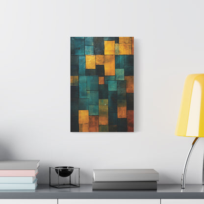 Colorful Abstract Canvas Art Print, Modern Home Decor