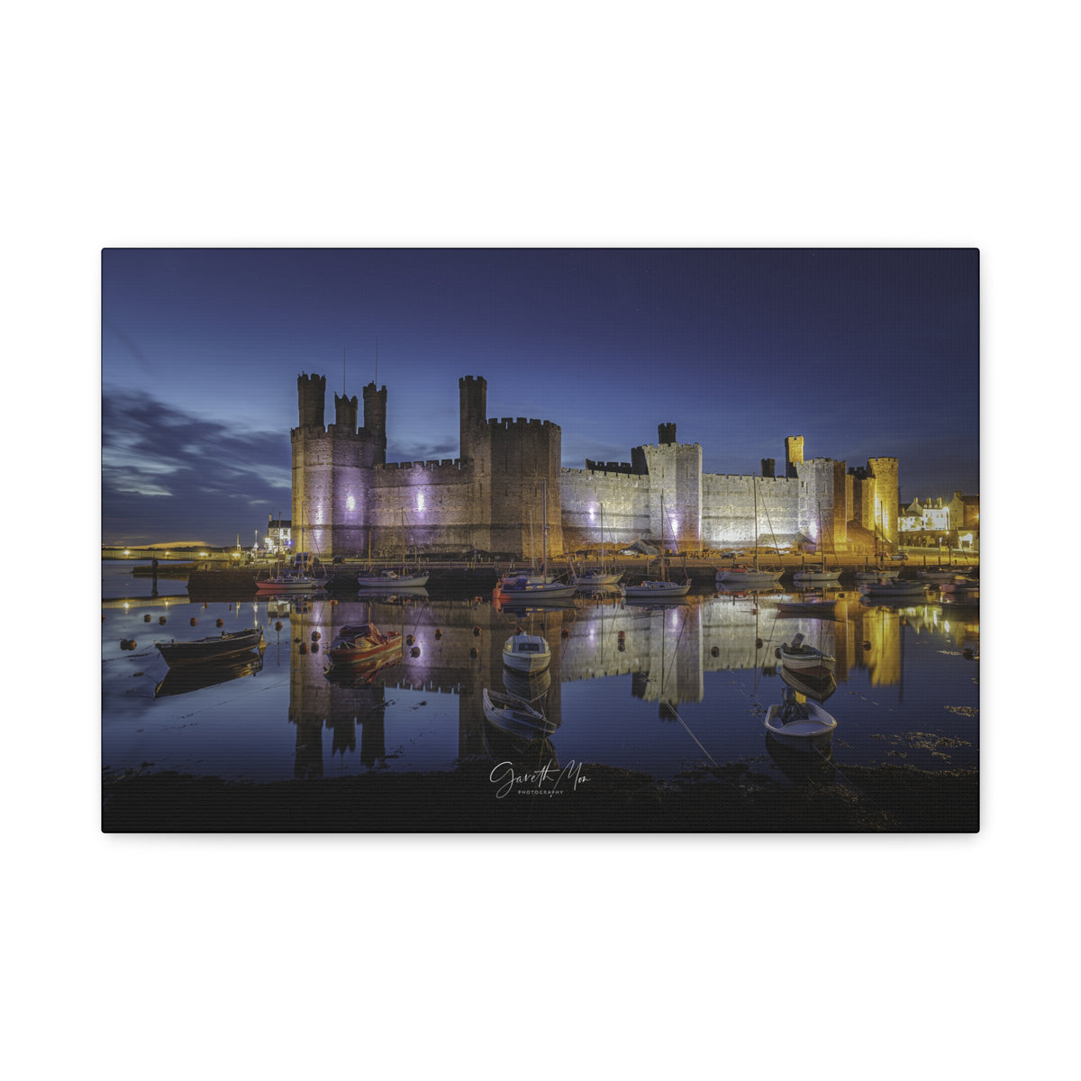 Caernarfon Castle in April by Photographer Gareth Mon Jones