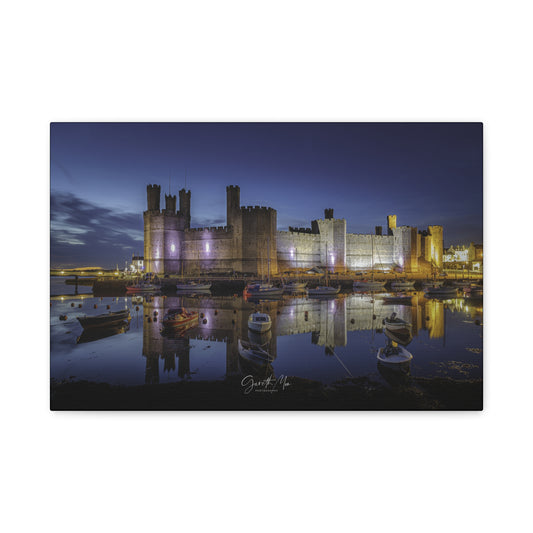 Caernarfon Castle in April by Photographer Gareth Mon Jones