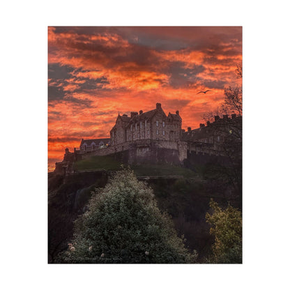 Edinburgh Castle at Sunset Fine Art Print by Photographer Fergus King
