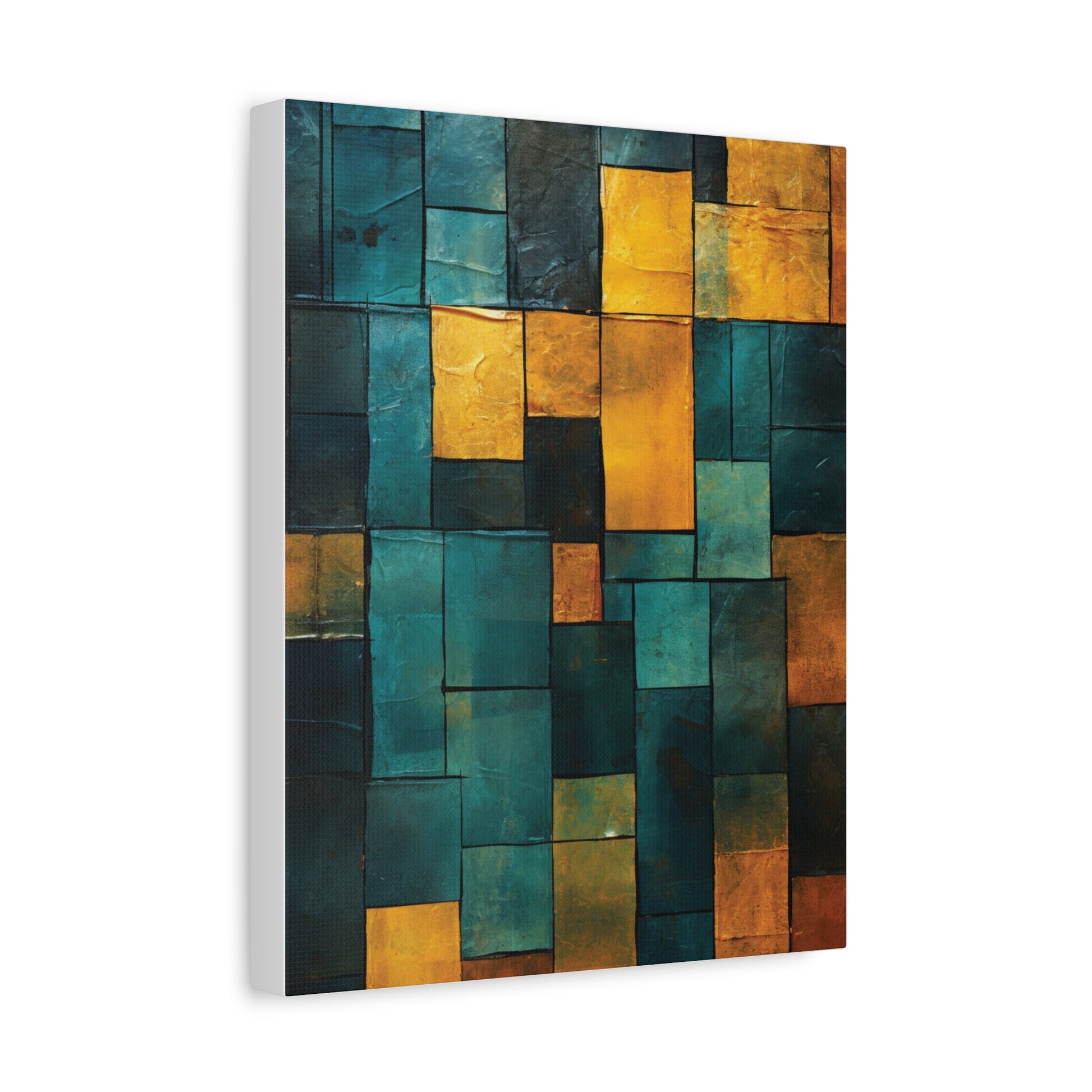 Colorful Abstract Canvas Art Print, Modern Home Decor
