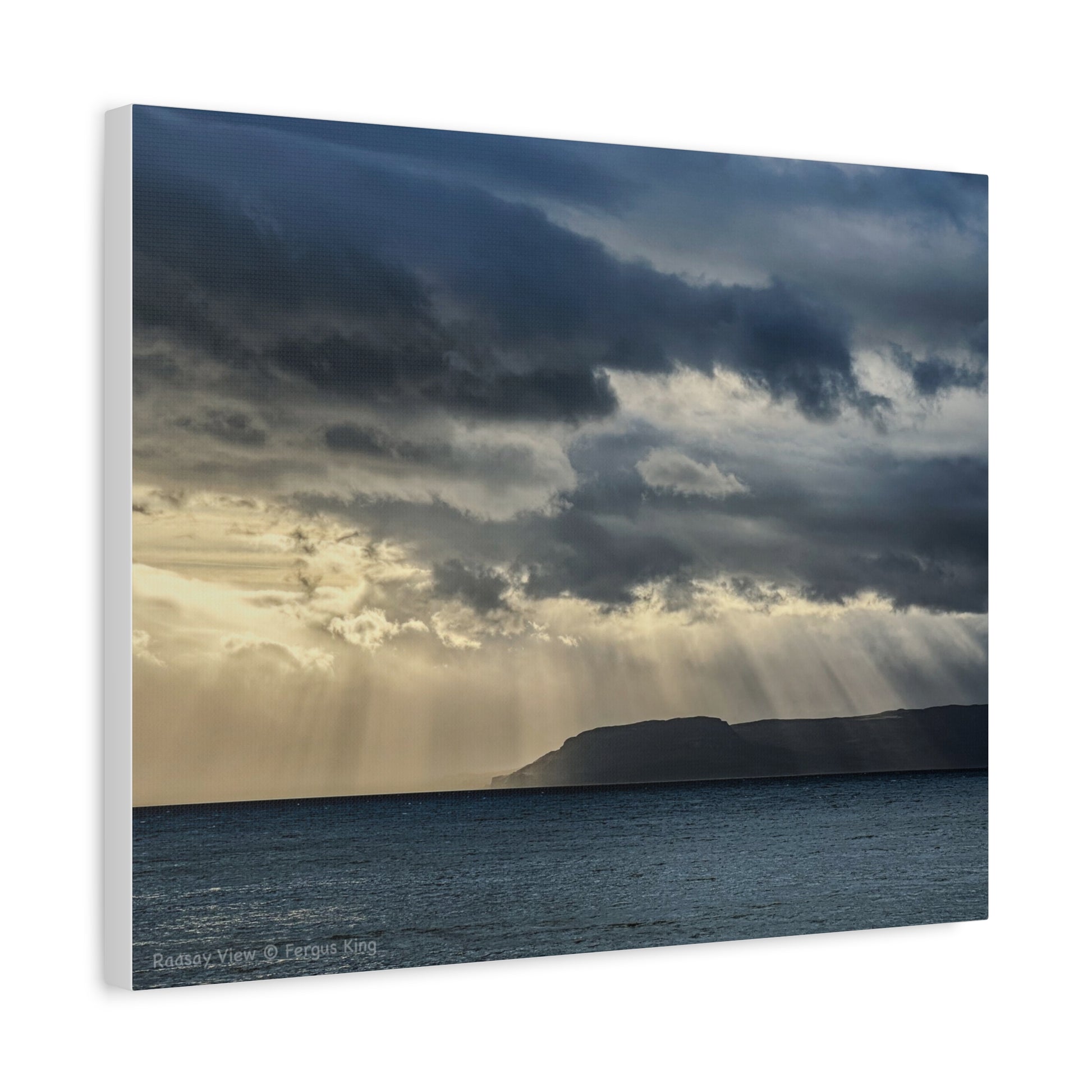 Raasay View Canvas Print – Scottish Highlands Wall Art by Photographer Fergus King