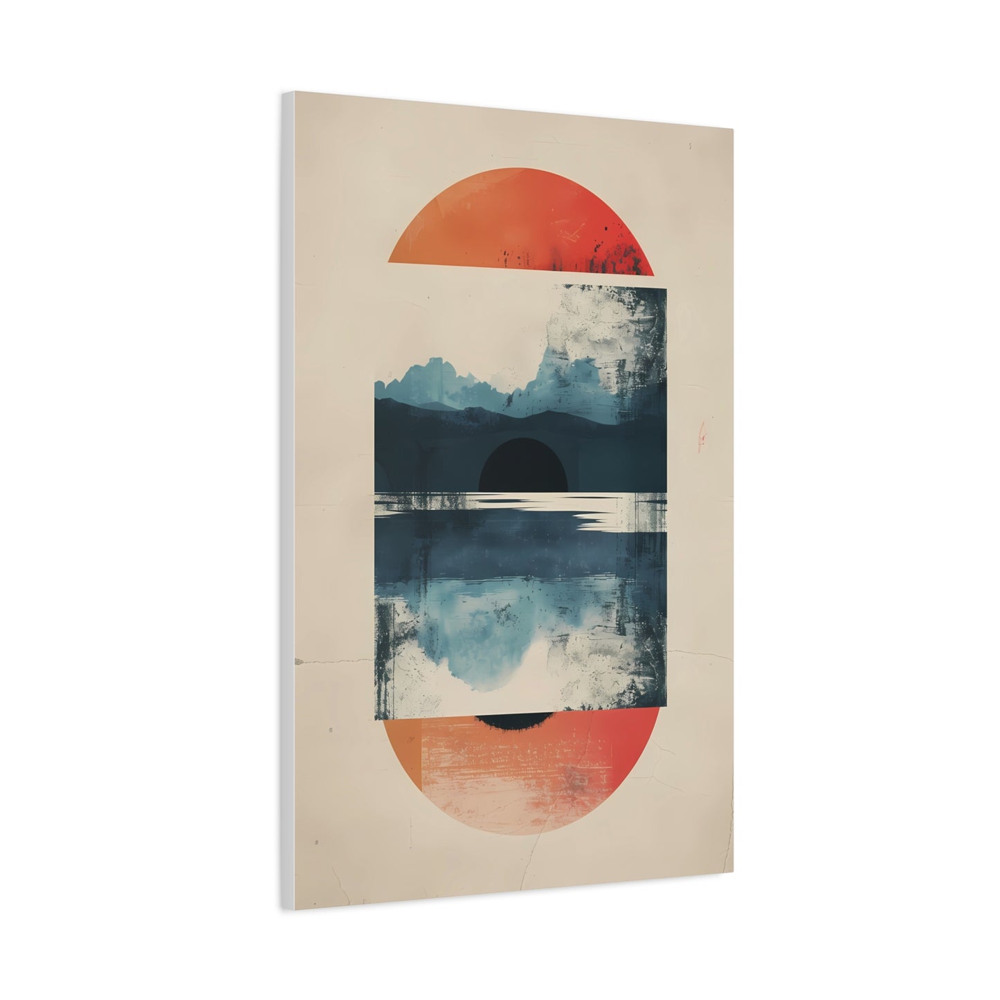 Abstract Sunrise Landscape Matte Canvas Print
