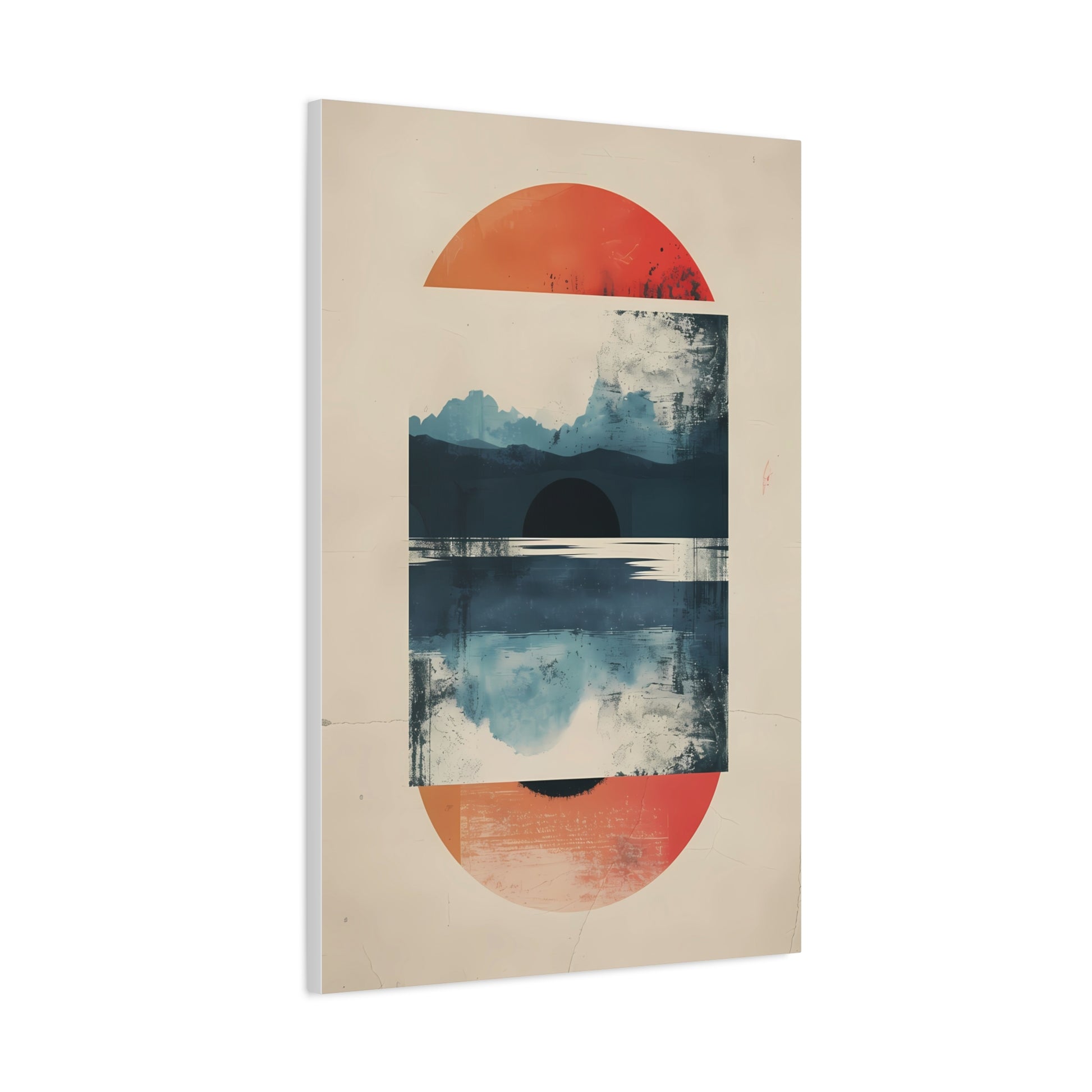 Abstract Sunrise Landscape Matte Canvas Print