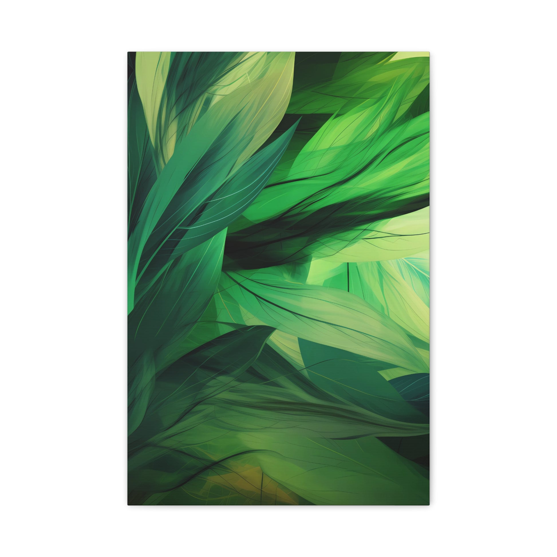 Emerald Canopy — Abstract Botanical Wall Art