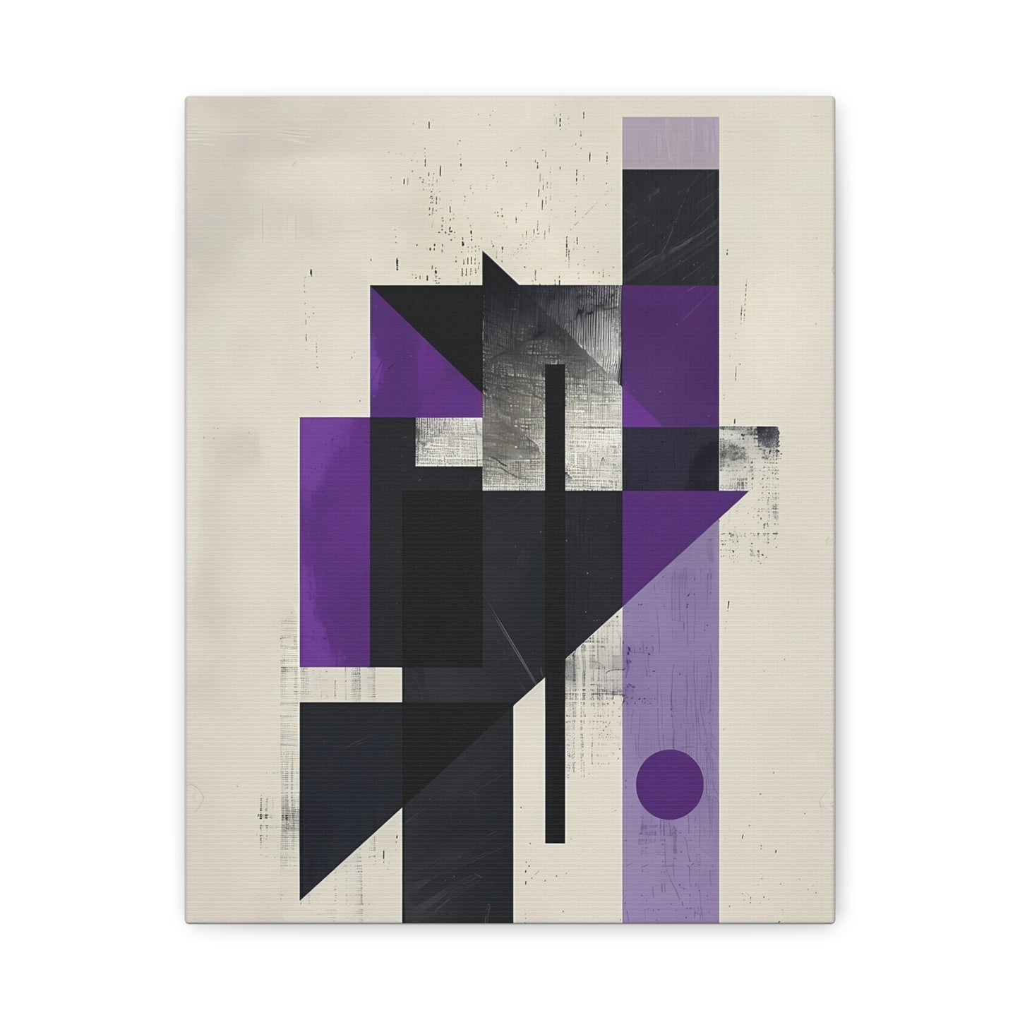 Structured Silence — Geometric Abstract Wall Art