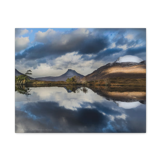 Stac Pollaidh Canvas Print – Scottish Highlands Landscape by Fergus King
