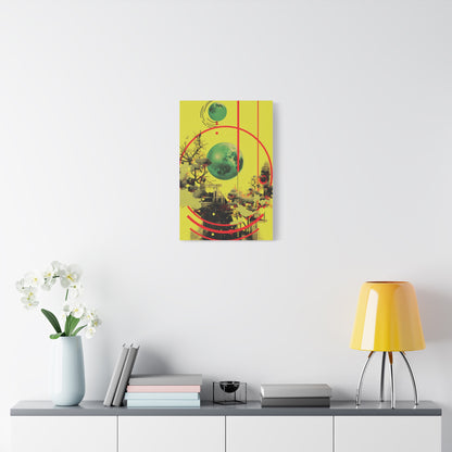 Abstract Wall Art Print, Colorful Canvas Decor
