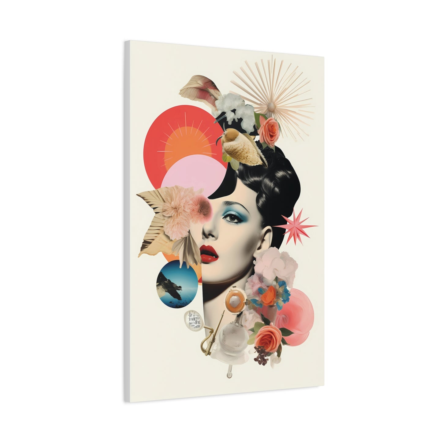 Elegant Feminine Wall Art - Matte Canvas Decor