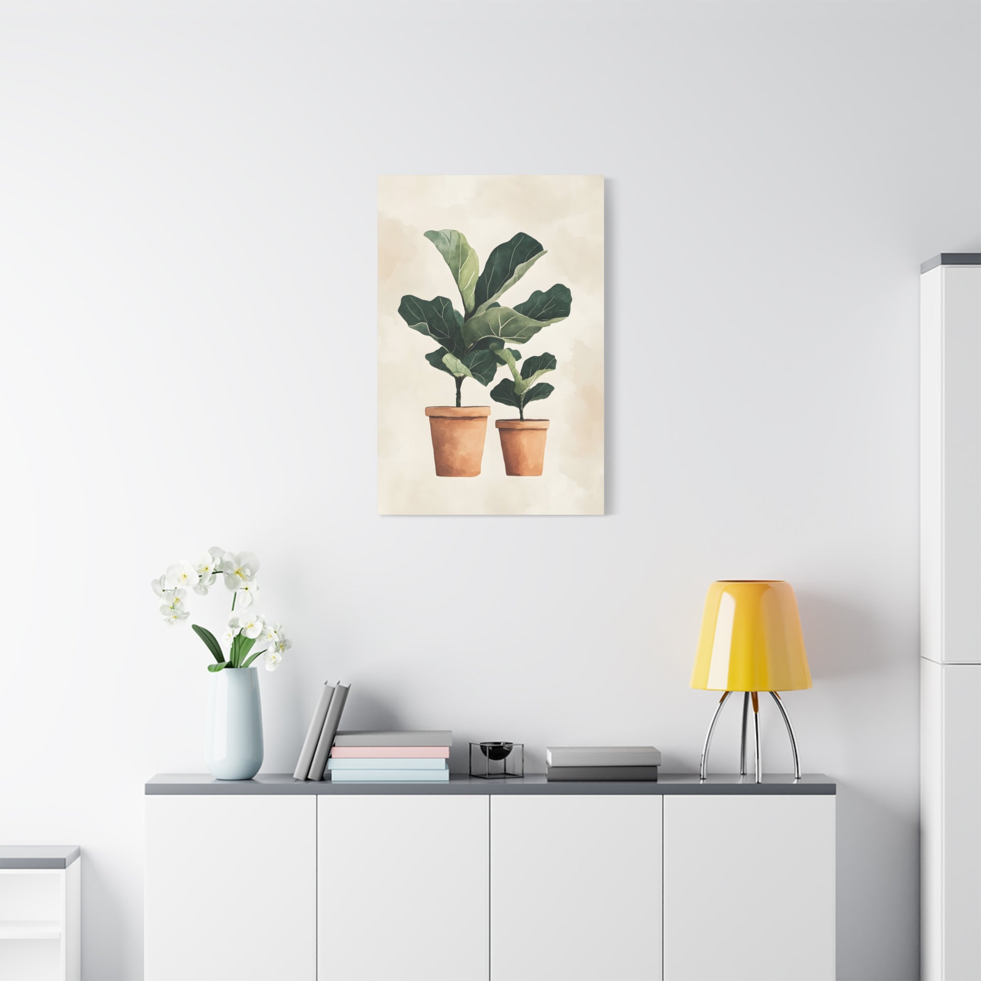 Botanical Wall Art Print, Fiddle Leaf Fig Canvas