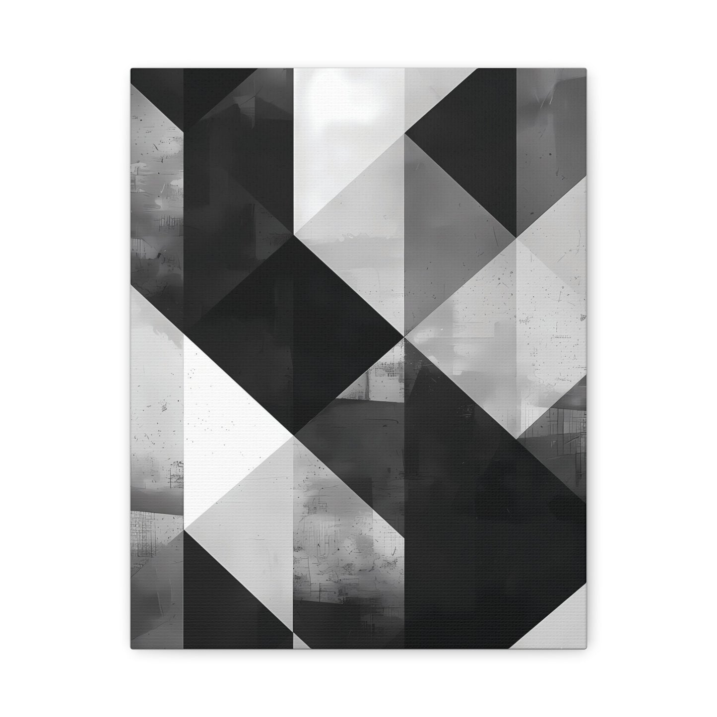 Architectural Balance — Monochrome Abstract Geometric Print
