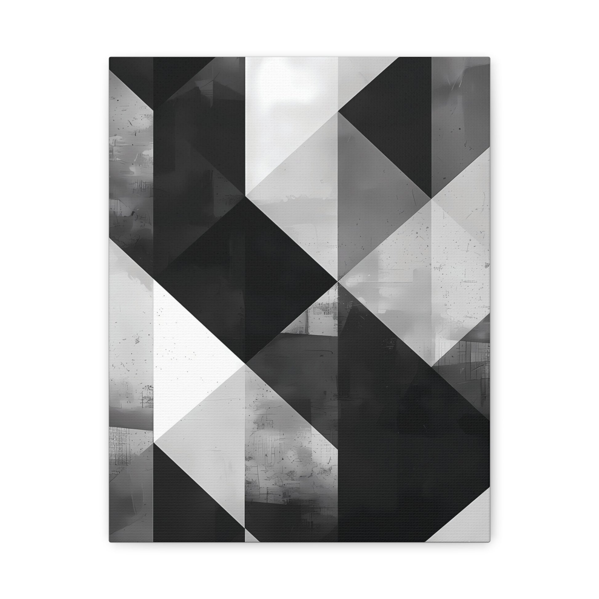Architectural Balance — Monochrome Abstract Geometric Print