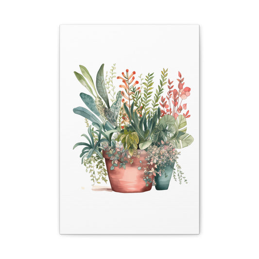 Floral Canvas Art Print, Home Decor, Botanical Wall Art