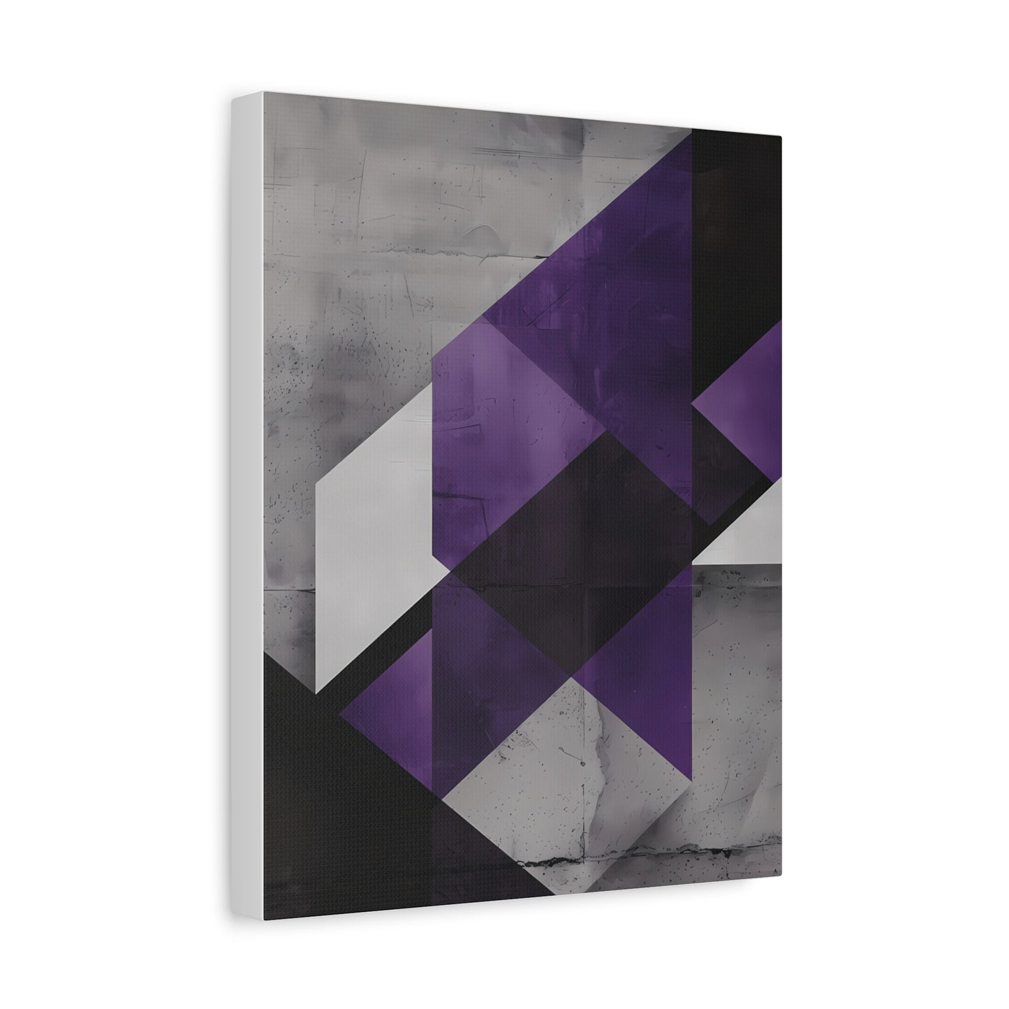 Violet Axis — Abstract Geometric Wall Art