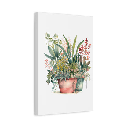 Botanical Canvas Print, Wall Decor, Indoor Plants Art