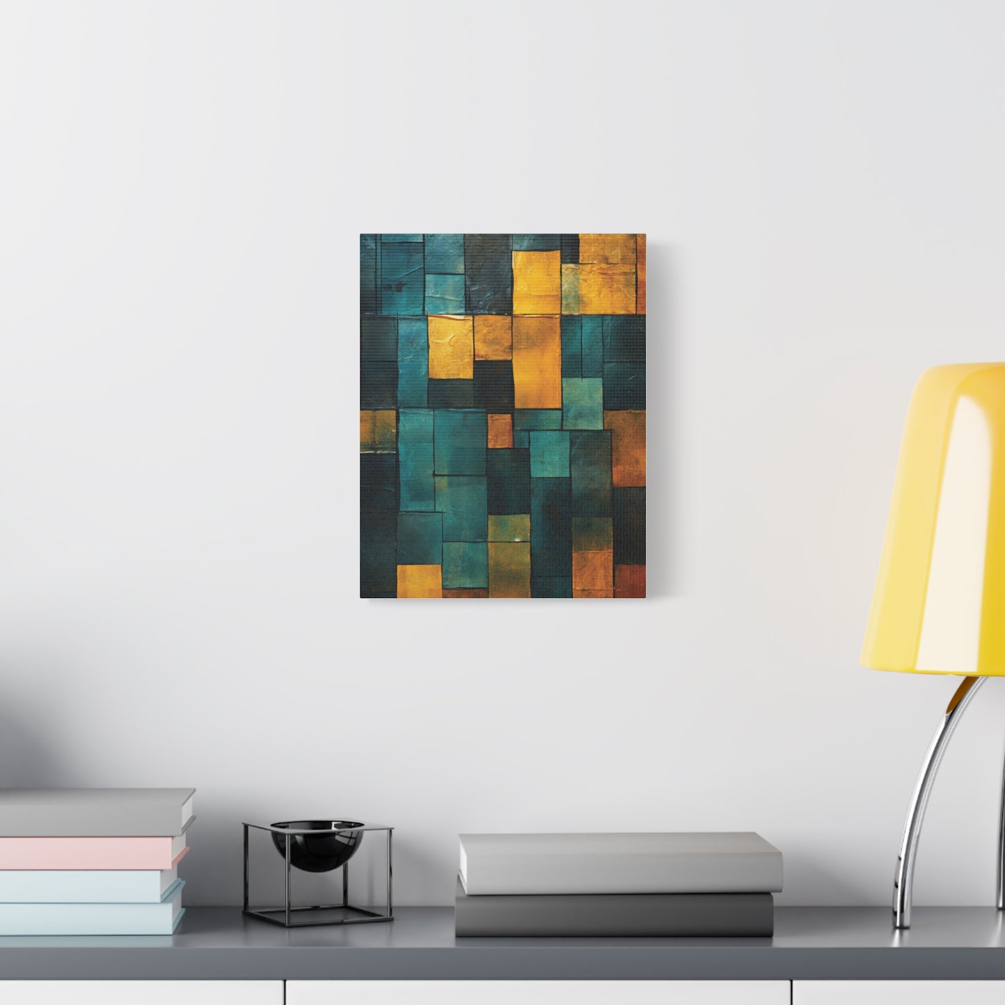 Colorful Abstract Canvas Art Print, Modern Home Decor