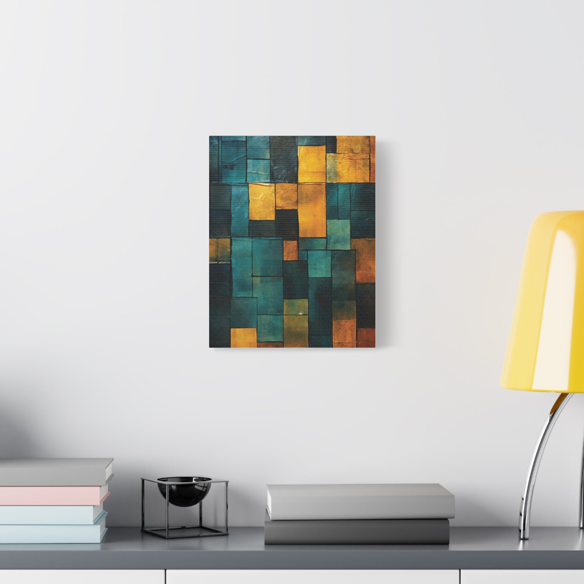 Colorful Abstract Canvas Art Print, Modern Home Decor