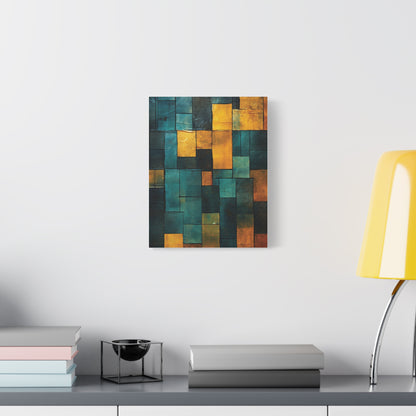 Colorful Abstract Canvas Art Print, Modern Home Decor